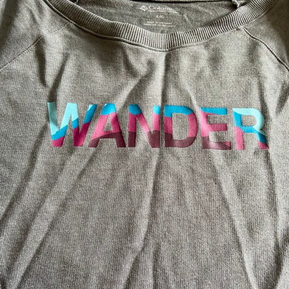 Columbia Wander Sweatshirt Women's Size Large Gray Colored - Picture 1 of 5
